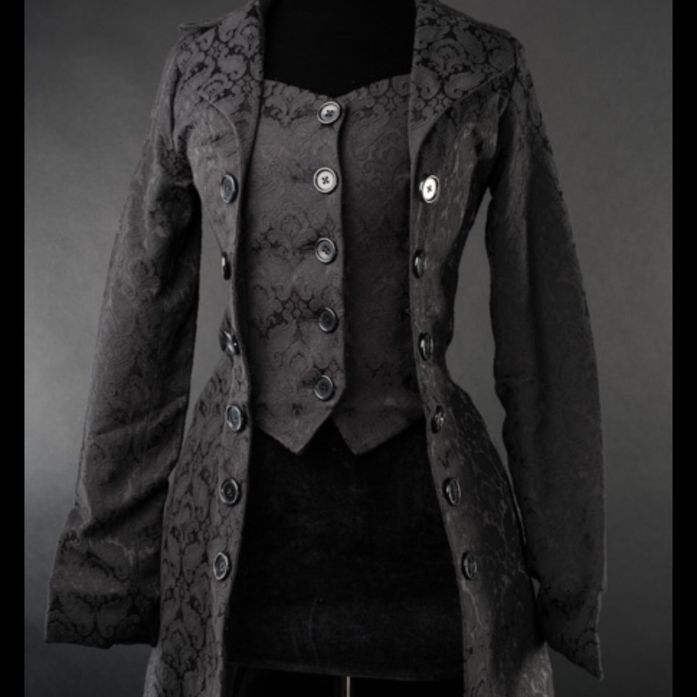 Dracula Clothing Brocade Pirate Coat